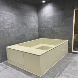 bain froid banc sur mesure en U